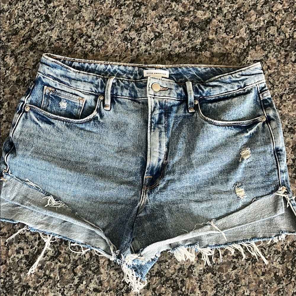 Denim Distressed Women Shorts